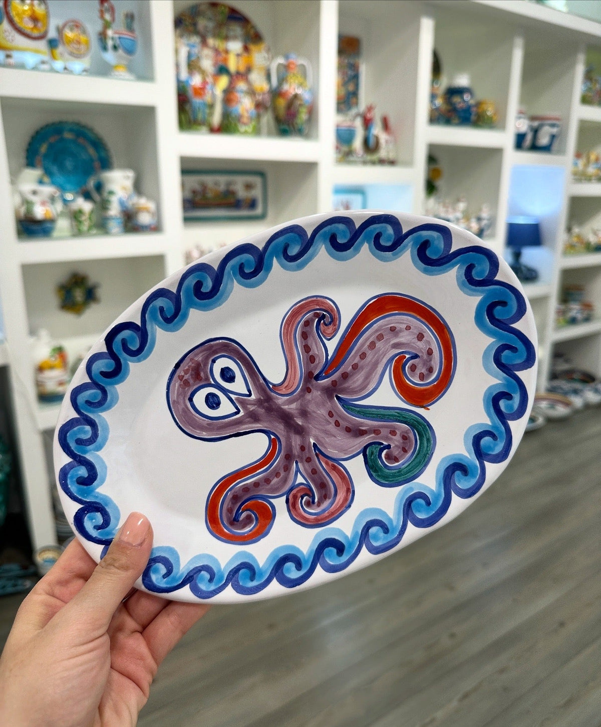 Octopus Oval Plate