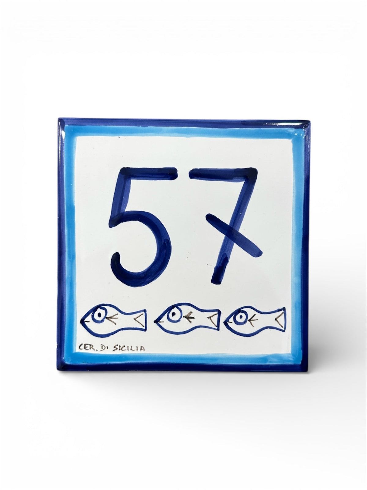 House Number Tile - Cefalù